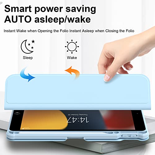 Ipad 9Th/8Th/7Th Generation Case With Keyboard 10.2-Inch,Ipad Air 3 Case With Keyboard/Pro 10.5-Inch,7 Color Backlit Removable Bt Wireless Keyboard-Pencil Holder-Tablet Keybaord Case #TOP5