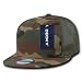 DECKY 5 Panel Flat Bill Trucker Cap Hats, Woodland