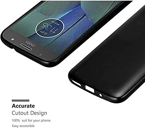 Image of Mobile Back Cover Case for Motorola Moto G5 Plus (5.2 inch), Xt1684, Xt1685, Xt1687 (Silicone Case|CameraProtection|Black SC1510)