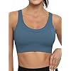 RUNNING GIRL High Impact Sports Bras for Women,Racerback Running Bra Workout Crop Tank Tops Longline Sports Bra Push up