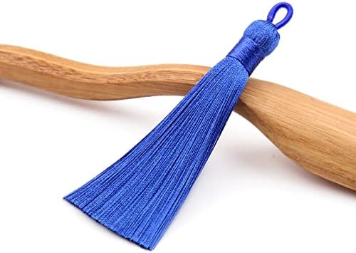 Silky Floss bookmark Tassels,Mini Tassels,Silky Floss Mini Tassels,5Pcs/Pack 8.5cm Colorful Tassel Hanging Rope Fringe For Hat Sewing Curtains Garment Home Decoration Jewelry Craft Accessories Key Cha