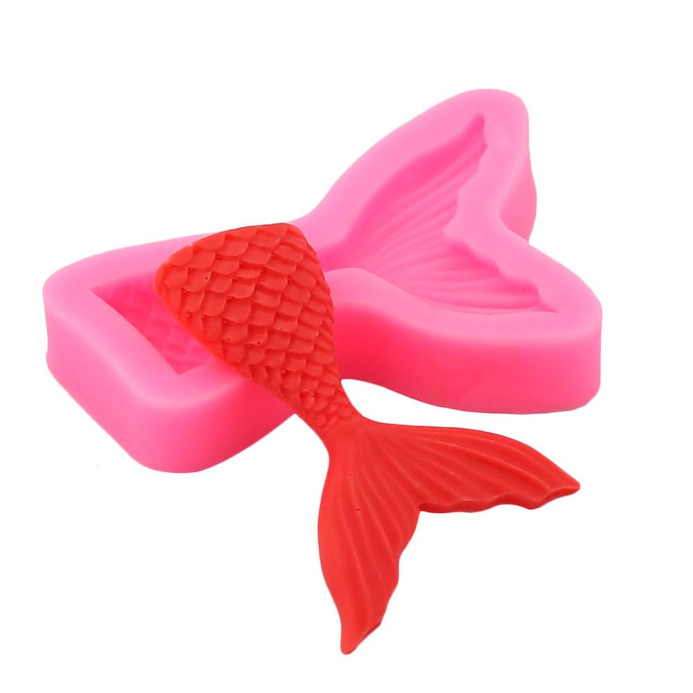 NIXNUT Fondant Cake Chocolate Mould Silicone Cookie Candy Mould Baking DIY Kitchen Tool Party Decorating Mermaid Fish Tail Shape - Image 3