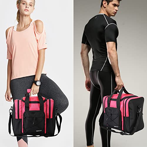DAFISKY Bowling Ball Bag for Single Ball - Bowling Ball Tote Bag with Padded Ball Holder, 2 Pockets fit Bowling Shoes Up to Mens Size 14 and Accessories(Pink) - Thumbnail 6