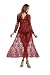 Meaneor Woman's Sexy Deep V-Neck Long Sleeve Lace Beach Dress See-through Maxi Dress