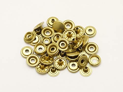 箱売り】ジャンパーホック 真鍮 小 ブラス（真鍮） φ13mm｜足の長さ5mm