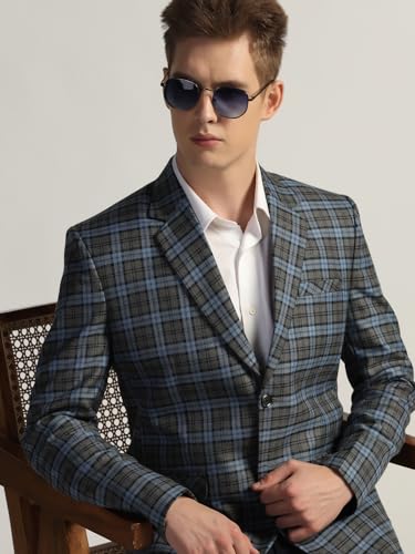 Image of TAHVO Tweed Blazer for Men - Formal & Casual Winter Wear Blazer