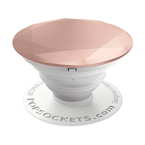 PopSockets: Collapsible Grip & Stand for Phones and Tablets - Metallic Diamond Rose Gold