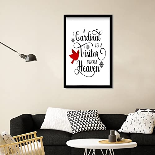 Panneau de table encadré Red Bird 20x30 cm pour décoration - 6