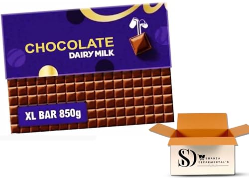 Dairy Milk Chocolate Gift Bar 850g | Extra-Large Creamy Milk Chocolate Bar | Perfect for Sharing Parties & Gifting - Classic Taste