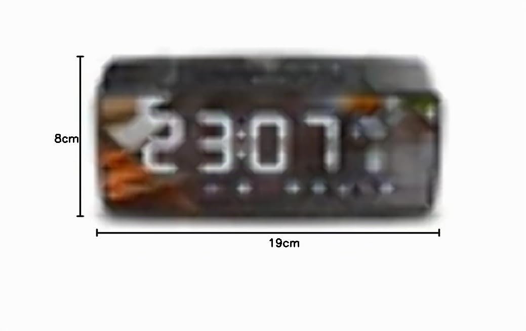 Green Blue GB200 Radio-réveil Bluetooth 4.2 FM entrée auxiliaire 6 W température réveil Horloge Batterie 2200 mAh