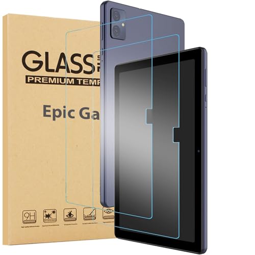 elitegadget 2-Pack Glass Screen Protector For VORTEX T10M Pro Tablet 10.1 Inch Tablet - Tempered Glass Film High Definition 9H Hardness