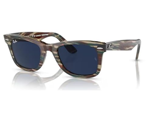 [���C�o��] �T���O���X WAYFARER/�E�F�C�t�@�[���[ RB2140F 1387GG 52�T�C�Y �t���[���J���[ �t�H�g �X�g���C�v �O���[ �����Y�J���[ �N���A/�u���[ ���������Y �u�������K���i�v�u�ۏؕt���v [�~�j�h���C�o�[] �{ [�h���C�^�C