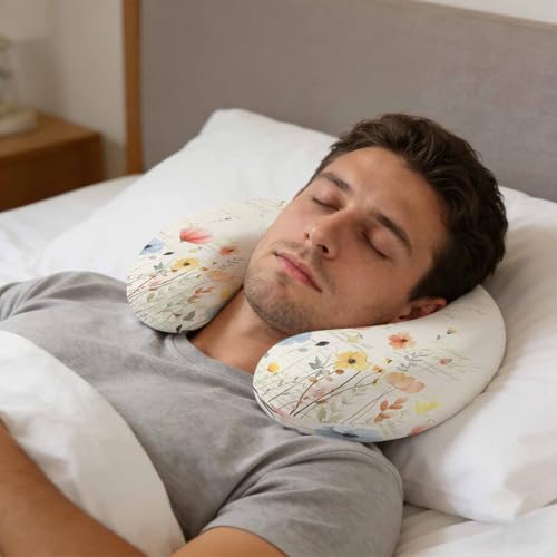 Almohada viscoelástica 29x29 cm para cuello portátil miniatura 4
