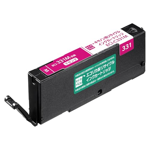 エコリカ キヤノン BCI-331M対応リサイクルインク 通常容量 マゼンタ/染