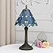 wecrejoni Tiffany Lamp Bedside Table Lamp-Nightstand,Stained Glass Lamp for Bedroom Dorm Living Kitchen, Aesthetic Cute Home Decor Gift (OFU1158)
