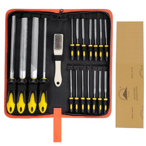 Btec AB984686 46Pcs Metal File Set,Flat File/Half-Round File/Triangle File/Round File,4Pcs Large Steel Rasp Files thumb #1