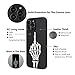 X spirit Skull Case for iPhone 13 Pro Max, Skeleton Middle Finger, Cool Goth Edgy Gothic Emo Luminous Design, Rock n Roll, Light Up Glow in The Dark, Leather Finish (iPh 13 Pro Max-Middle Finger)