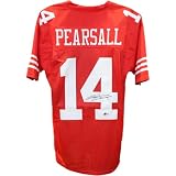 Ricky Pearsall Autographed/Signed Pro Style Red XL Jersey Beckett