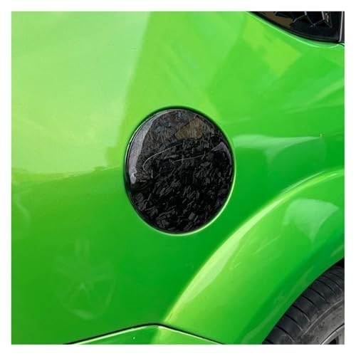 ford, dla Focus, MK2 2005-2011 Włókno węglowe Korek zbiornika paliwa Pokrywa oleju Klapa wlewu Pokrywa Stylizacja samochodu Akcesoria samochodowe Zamienna klapka wlewu paliwa(BLACK Carbon Fib