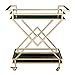 Produktbild LZC Creative-Trolley-Rack Hotel Im Europäischen Stil Wein Und Wasser Mobil Gastronomie Auto-Haus Bügeleisen Küche Multi-Purpose-Organisator Regal Gebrauchswagen-Speicher-Gold-