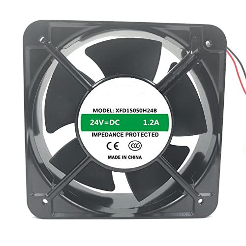 Ventilateur de refroidissement 24V puissant 15050 à haut débit d'air