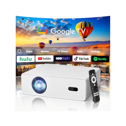 4K Native 1080P Smart Projector with WiFi & Bluetooth