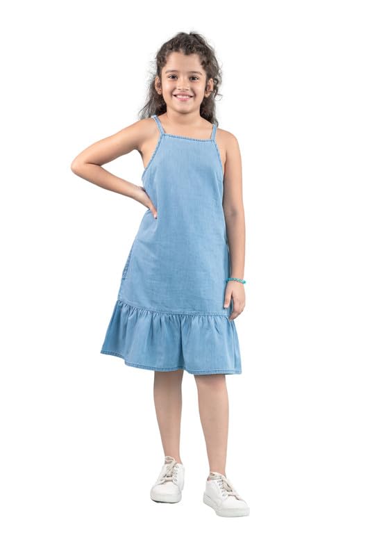 sachin and babi light blue dress Buy DE & CO Kids White Pinafore Dress Denim, Corduroy Cotton Winter Summer  Premium Dresses with Pockets 7 Years Online at Best Prices in India