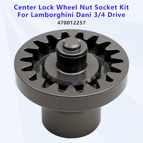 Image of ZKTOOL Center Lock Wheel Nut Socket for Lamborghini Dani, 3 /4 Drive. Anti-Theft Wheel Socket, Anti-Theft Screw Socket Socket. 470012257 Black