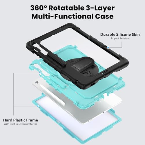Protection Samsung Tab S10 FE+ 13,1 pouces SM-X620 antichoc rotative - 2