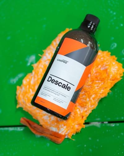 Image of CARPRO Descale Acidic Car Shampoo Wash Concentrate - Liter (34 fl oz) | Removes Minerals, Waxes, Sealants & Oils - For Hard Water and Tough Dirt on Cermic Coated or Non-Coated Vehicles