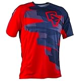 Homme Respirant Maillot Cyclisme, Manches Courte Vélo Jersey VTT Vêtements Manche Courte Séchage Séchage Rapide Cyclisme Tee Shirt