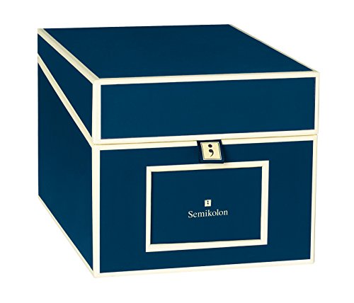 Caja para CD y Fotos, azul marino +++ para ORGANIZAR y ARCHIVAR +++ calidad SEMIKOLON Cover