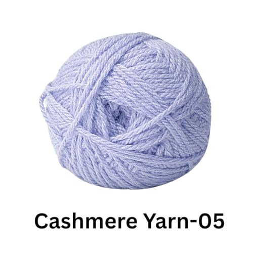 Image of VCR Lavender Cashmere Knitting Yarn, 100 Grams Hank, 265 Meters Length, Acrylic 75% and Nylon 25%, Soft Crosia Thread for Crochet and Knitting, Suitable for Sweaters, Pullovers and Jackets