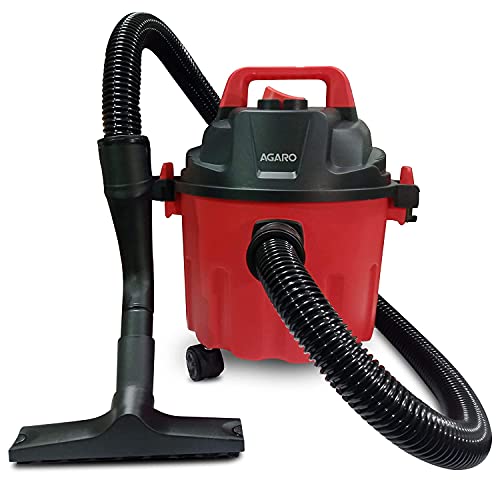 AGARO Rapid Vacuum Cleaner, 1000W, Wet & Dry, for Home Use, Blower Function, 10L Tank Capacity, 16.5 kPa Suction Power, Plastic Body, Red