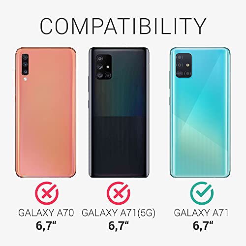 kwmobile Case Compatible with Samsung Galaxy A71 Case - Soft Slim Protective TPU Silicone Cover - Bordeaux Violet - Image 5