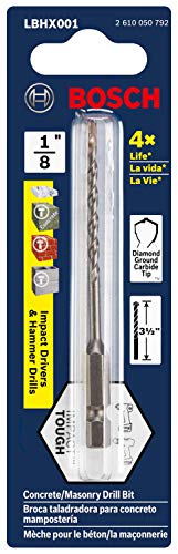 Bosch 1/8 In. X 3 In. Hex Shank Hammer Drill Masonry Bit Lbhx001 #TOP1