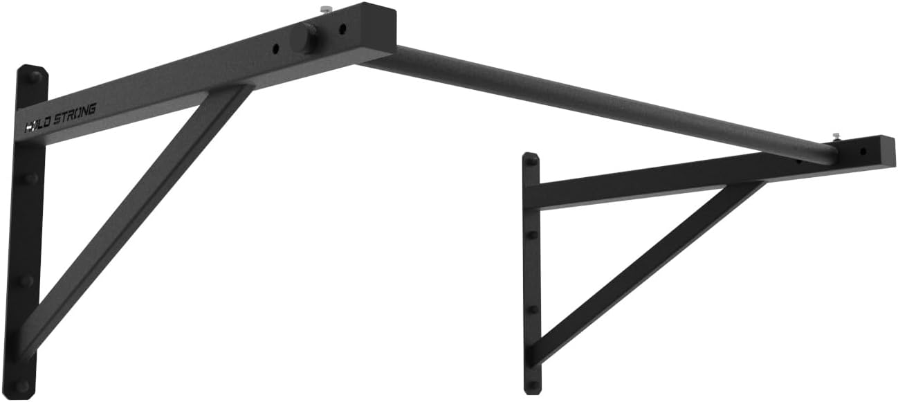 Chin Up Bar For Functional Fitness with studio approval in accordance with the EN 957 standards – suitable for Kipping Pullups and Muscle Ups, further Distance from the wall. (Can be mounted onto a wall or ceiling)