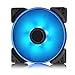 Fractal Design Prisma SL-14 – 140mm Ventilatore del computer -Sei LED blu dai colori vivaci - Ottimizzato per flusso d'aria elevato - LLS-Cuscinetti - TripWire TripWire Technology - Blu (Single)