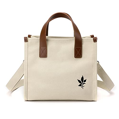 Sac fourre-tout femme en toile grand format style hobo et messager multifonction