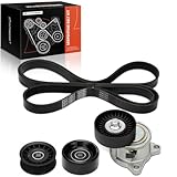 A-Premium Engine Serpentine Belt Drive Kit Compatible with Ford Cars - Escort 1998 1999 2000 2001 - DOHC 2.0L