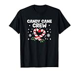 Candy Cane Crew Christmas Sweets Family Matching Costume T-Shirt