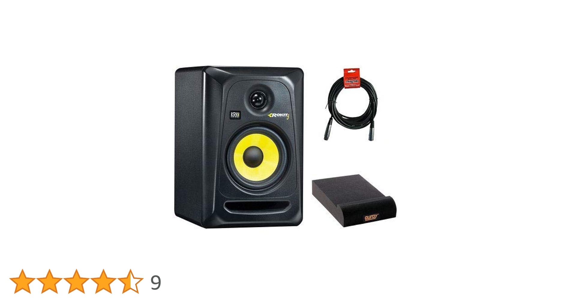 KRK Rokit 5 G3 - Monitor de Estúdio Ativo Bidirecional 50W (Preto