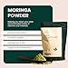 EVARA Moringa Powder Organic (12oz/ 340g) | 100% Pure & Organic Moringa Leaf Powder with Vital Nutrients | For Strong Immunity, Natural Energy & Skin Health | Vegan, Gluten Free | GMP & USDA Certified