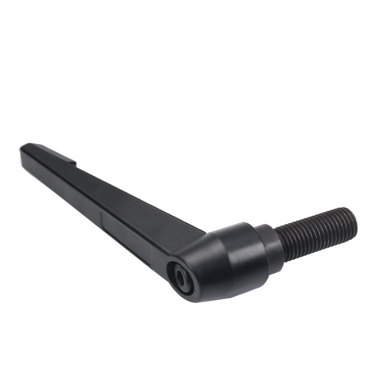 Aicosineg M16 x 40 mm, rosca macho de aleación de aluminio, mango de palanca de sujeción ajustable para maquinaria, soldadura, equipo de impresión, tono negro, 1 unidad, no incluye arandela