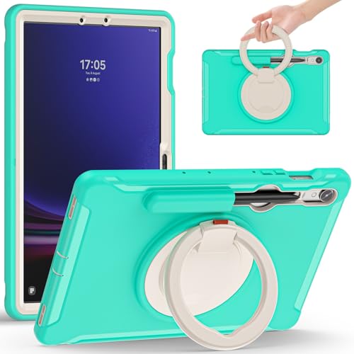 Coque Samsung Galaxy Tab S10/S9 avec support pivotant et poignée antichoc