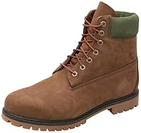 Timberland Men's 6-Inch Premium Waterproof Boot, Dark Brown Nubuck, US 13