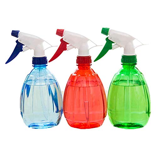 Preisvergleich Produktbild Plastik Transparenter Pumpsprüher Wasser Sprühflasche Zerstäuber 3 Stück 500Ml Nachfüllbar Sprayer Leak Proof Durable Streuen Can Für Gartenarbeit Küche Bad