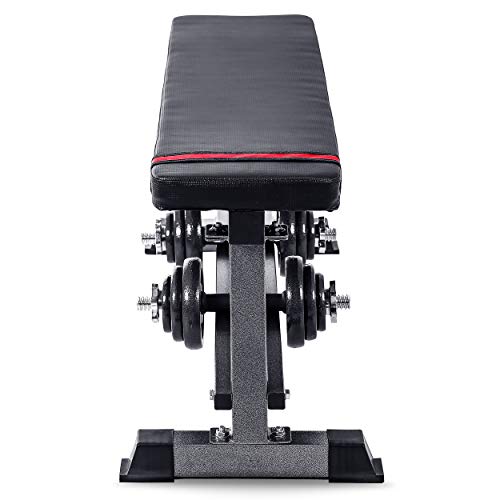 Lions Weights Bench with Dumbbell Rack, Weight Training Bodybuilding Chest Exercise Bicep Press up Abs Sit up Full Body Workout Fitness Flat Bench - Image 5