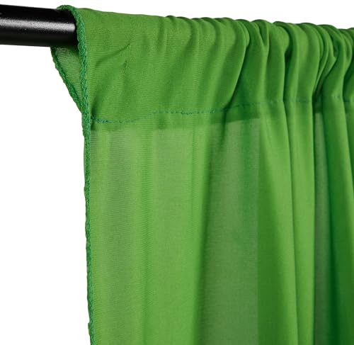 Image of Amazon Basics Professional Green Screen Backdrop Cloth (8x9 ft) | Suitable for Photography, Photoshoot, Product Photography, Live Streaming, Zoom Meetings, VFX Editing | Pack of 1 (Green)
