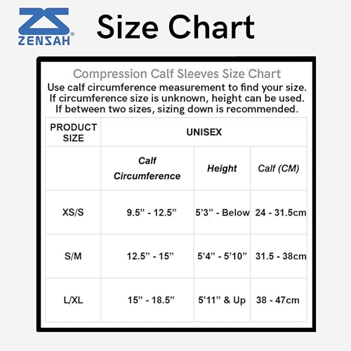 Zensah Compression Leg Bandage Men Pop Compression Leg Sleeves, Men, POP Compression Leg Sleeves
